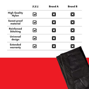 Correas de Entrenamiento de Fuerza para Brazos con Logotipo Personalizado, Correas de Gimnasio, de Cuero Vacuno y Nailon, Antideslizantes, Ajustables, para Levantamiento de Pesas - Product Image 6