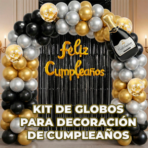 Elegante Kit di Decorazioni per Compleanno da 54 Pezzi, Set di Palloncini in Lattice e Arco per Festa di Primo Compleanno - Product Image 6