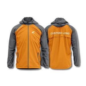 Chaqueta Cortavientos Transpirable, Chaqueta Cortavientos Impermeable para Exteriores, Diseño con Logotipo Bordado, Impreso y Gomado - Product Image 1