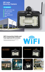 Năng lượng mặt trời lũ ánh sáng 600 Wát với máy ảnh và bảo vệ bìa cao lumen ngoài trời dẫn chiếu sáng chiếu - Product Image 6