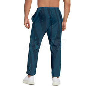 Pantalon homme décontracté taille moyenne haute qualité léger en toile couleur unie sublimation coupe ample teint uni-service OEM disponible - Product Image 2