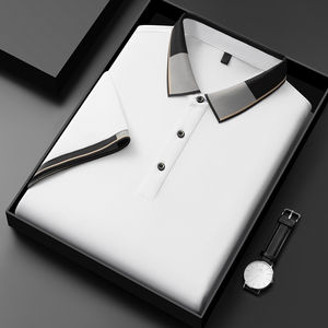 Short Length Wicking pour polos Tissu tissé à motif solide brodé Technics pour hommes - Product Image 5