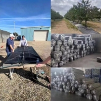 Produits plastiques agricoles, rouleau de tissu paysager en polypropylène non tissé, tissu de barrière, tissu de paillage, tissu paysager
