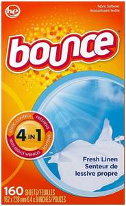 Feuilles d'assouplissant pour linge Bounce Outdoor Fresh abordables, 240 unités, par Bounce - Product Image 4