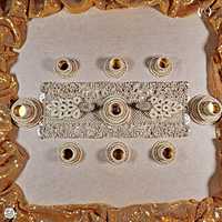 Magnifique ensemble de bougeoirs Rangoli pour festival indien, fleurs artificielles, bougeoirs en métal pour la décoration de l'entrée de la maison, du salon