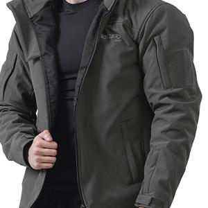 แจ็กเก็ตและฮู้ดสำหรับผู้ชายเสื้อแจ็คเก็ตกันหนาวสีเทาถ่านออกแบบได้ตามต้องการ - Product Image 6