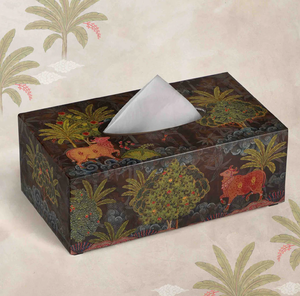 Cajas de soporte de pañuelos de metal estéticas elegantes y modernas FERN NOIR para cocina comedor, servilleteros de nuevo diseño a precios más baratos - Product Image 5