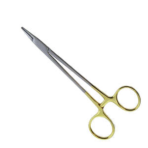 Portaagujas Manual de acero Portaagujas Mayo Hegar con fórceps de madera para uso médico - Product Image 5