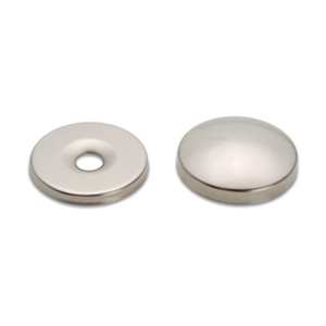 Borchia Coprivite aus vernickeltem Messing 18 mm - Product Image 1