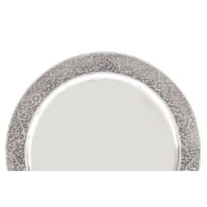 Assiette de présentation décorative ronde argenterie assiette de table vintage sous l'assiette pour la maison hôtel vaisselle décorative sous l'assiette - Product Image 3