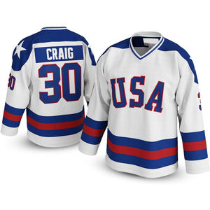 Jersey de hockey sobre hielo de poliéster 100% de alta calidad, camiseta de hockey de Color liso con estampado de sublimación, logotipo personalizado Unisex, Oem Odm sublimado - Product Image 1