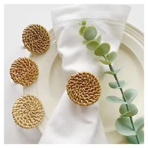 Anneaux de serviette dorés de luxe en stock, très demandés, porte-serviettes, anneaux de serviette de table à prix abordable et de bonne qualité - Product Image 2