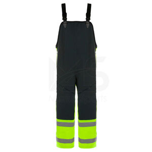 Combinaison de travail de sécurité certifiée CE, personnalisée, haute visibilité, respirante, fluorescente, imperméable, en coton, avec bretelles, rembourrée, pour la construction - Product Image 6