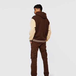 Sweats à capuche surdimensionnés pour hommes d'automne avec broderie en tissu polaire personnalisé Meilleurs fabricants de vêtements Sweat à capuche avec logo personnalisé pour hommes - Product Image 4