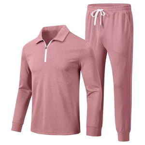 Offre Spéciale – Ensemble de Survêtements Décontractés Personnalisés 100 % Polyester du Pakistan, Col Rabattu, Respirant et Tendance pour l'Hiver - Product Image 2