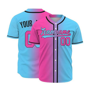 Camisetas de béisbol con diseño personalizado para adultos, uniformes sublimados unisex, poliéster de alta calidad, fabricante OEM ODM - Product Image 6
