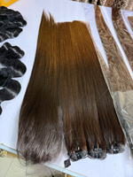 Perruques d'extension de cheveux vietnamiens bruts de gros Perruques de cheveux humains lisses de couleur ombrée pour femmes noires fermeture à lacet frontal