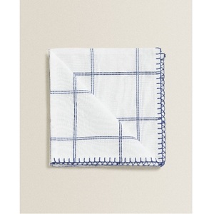 Serviettes en coton gaze rustique bio, rose, pour table de Noël, mariage, dîner, fête, en gaze de coton, satin de Noël, personnalisables, de haute qualité - Product Image 1