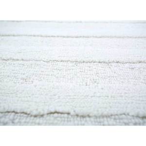 Tapis en laine mérinos noué à la main Zuri Ivory LM-1502, motif abstrait uni, rectangulaire, style Tabriz pour couloir, salon et maison - Product Image 3