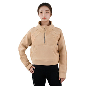 Sweat-shirt à capuche ample pour femme, à manches longues, en polaire douce et chaude, respirant, style décontracté, tricoté, pour l'hiver - Product Image 1