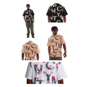 Camiseta Extra Grande, Estilo Urbano, Estampado Gráfico Vintage, Talla Grande, Algodón Grueso, OEM ODM - Product Image 4