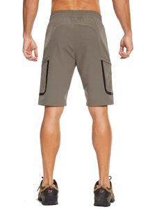 กางเกงขาสั้นผู้ชายผ้าขนสัตว์คุณภาพพรีเมียมแบบแห้งเร็ว สไตล์ลำลอง เอวยางยืด สีพื้น รับผลิตตามสั่ง ขายส่งจากโรงงาน - Product Image 3