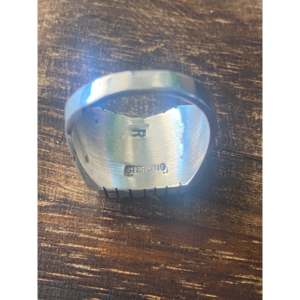 Bague Trevor Jack en argent sterling turquoise taille 9.5, sertie clos, bijou géométrique bohème et audacieux - Product Image 5