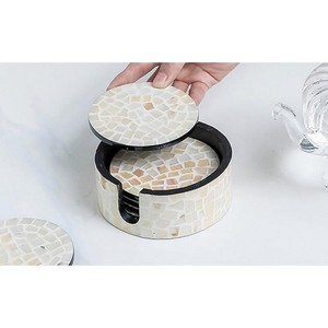 Bandejas para servir nácar Premium de alta calidad con juego de posavasos Hoteles y restaurantes en Star Crafts India - Product Image 3