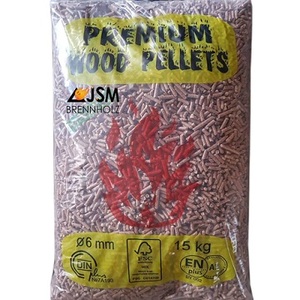 Din Plus/EN Plus A1 Certificado Bolsas de 15kg de Pellets de madera Briqueta Forma Patrón de palo 6mm de diámetro Patrón de polvo también disponible - Product Image 5