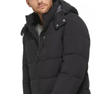 Manteaux matelassés en duvet de grande taille vestes bouffantes à capuche pour hommes vestes gonflées pour hommes de logo personnalisé imprimé de haute qualité - Product Image 4