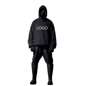 Custom Logo sweater heavyweight hoodie 500 gsm cotton no <b>string</b> boxy double layer streetwear oversize fleece vintage men hoodies - Product Image 3