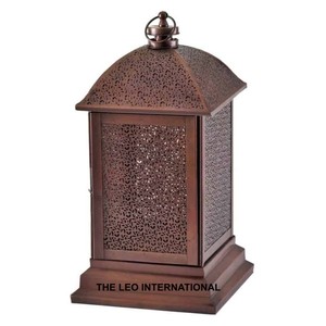 Faroles Marroquíes Antiguos de Cobre, Portavelas, Centros de Mesa para Bodas, Patrón Único, Estilo Clásico, Farol Decorativo Vintage para el Hogar - Product Image 1