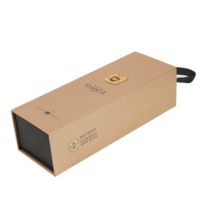 Custom folding luxury gift <b>boxes</b> for champagne whiskey white wine glass <b>red</b> wine bottle alcohol packaging - Product Image 2