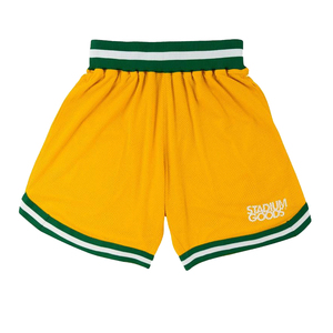 กางเกงขาสั้นบาสเก็ตบอลแบบปักโลโก้ได้ตามต้องการพร้อมตาข่ายแบบแห้งเร็วสไตล์วินเทจ - Product Image 4