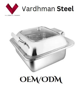 Artículo Más Vendido en 2025, Recipiente Cuadrado para Calentar Alimentos con Marco en Forma de E, 7L, Servidor de Buffet Cuadrado de Acero Inoxidable, Recipiente para Calentar Alimentos con Marco de Acero Inoxidable - Product Image 3