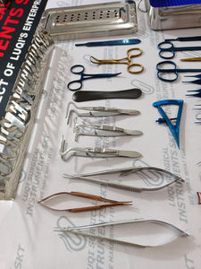 Juego de Instrumentos Quirúrgicos de Blefaroplastia de Acero Inoxidable de Alta Calidad con Certificación CE para Cirugía de Párpados y Microcirugía Ocular - Product Image 2