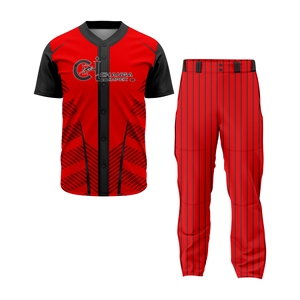Ensembles de Tenues de Baseball Personnalisables avec Logo, Respirants, Séchage Rapide, Légers, Tailles Personnalisées, 100% Polyester, Haute Qualité, Toutes Saisons - Product Image 1
