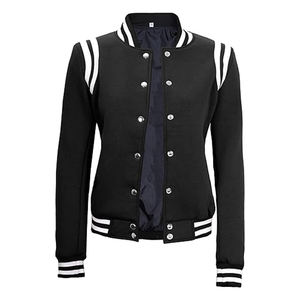 2025 nouvelle vente en gros mode veste en peau de mouton manteau femmes recadrée en cuir veste Bomber pour femmes université veste de haute qualité - Product Image 4