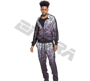 Ensemble de survêtement de luxe pour homme, nouvelle collection 2023, imprimé en relief, haut de sport, jogging, ensemble personnalisé, sweat-shirts, style actif, stylefitgo - Product Image 1