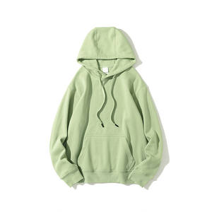 Unisex Plain Color <b>Sherpa</b> <b>Fabric</b> Customized Logo Oversize Men Hoodie - Product Image 3