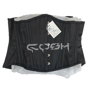 Underbust Steel <b>Boned</b> Waist Slimming Cotton <b>Corset</b> Belt - Product Image 1