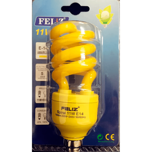 Bombilla de Cristal Espiral de Ahorro de Energía para Halloween, 11W, Base E14, Blanco Cálido 2700K, Uso Residencial para Decoración y Fiestas - Product Image 2