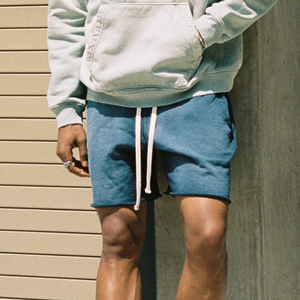 Short délavé au soleil de qualité supérieure Short de jogging lourd Vintage Distressed streetwear Short délavé à l'acide pour homme - Product Image 3