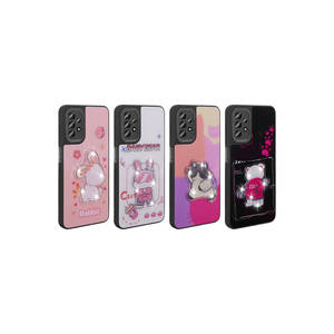 Coque en silicone gaufrée JoieCreatif Amas Edition rose phosphorescente pour Samsung Galaxy A23 7 Plus 14 Plus 13 Pro Max Plus - Product Image 4