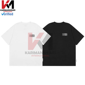 Camiseta holgada para hombre con logotipo bordado de dígitos, ropa de calle informal de algodón 100%, camiseta de manga corta, uso diario, moda urbana de Hip Hop - Product Image 2