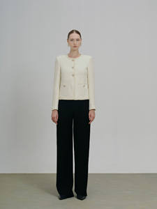 Women's Elegant Minimalist Style Tweed <b>Jacket</b> High Fashion New Trending Autumn Suit Best Seller for Winter Breathable Button - Product Image 4