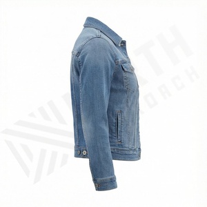 Chaqueta Vaquera Clásica para Mujer, de Algodón, con Bolsillos Delanteros, Cuello Camisero, Mangas Largas, Color Personalizado, Lavado Informal, para Uso Diario, Estilo Urbano, Tinte Liso - Product Image 3