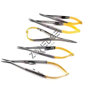 Castroviejo Steel Micro Instruments Set Comprend Ciseaux Porte-aiguille Droit Plus CVD Suture Attachant Forceps Dental Eye - Product Image 5