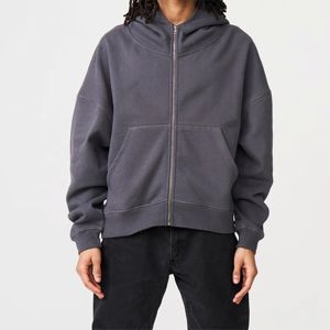 Sweat à capuche surdimensionné à fermeture éclair intégrale pour hommes-Doux, chaud et idéal pour la superposition en hiver ou en plein air - Product Image 5