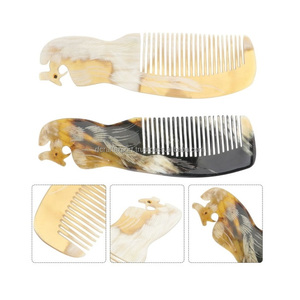 Elegante peine de cuerno de buey de búfalo para chicos geniales negro marrón con la última función de plegado de diseño para uso doméstico por RF Crafts de India - Product Image 2